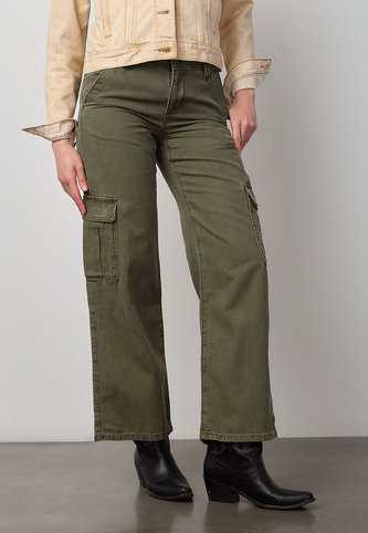 Jean Cargo Levi's Superlow Loose Fit  Verde Levis