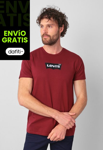 Camiseta Levi's Graphic Borgoña