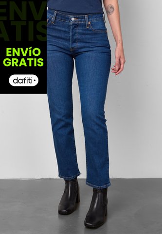 Jean Levi's Wedgie Straight Fit Índigo Medio Levis