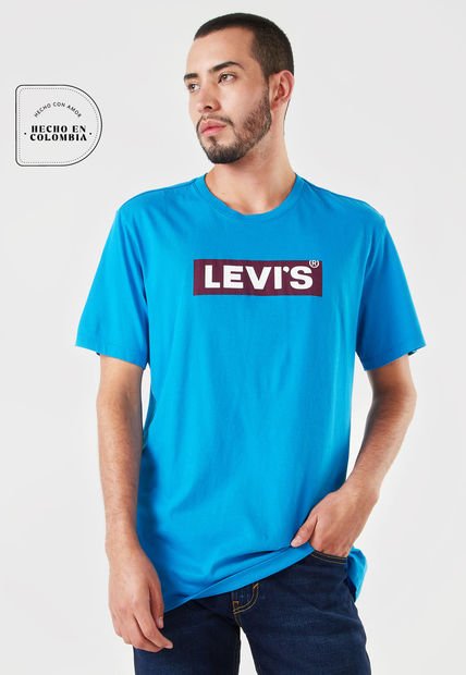 Camiseta Azul Rojo Blanco Levi s