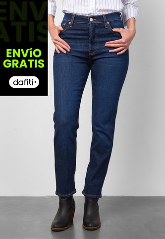 Jean Levi's Wedgie Straight Fit Índigo Oscuro Levis