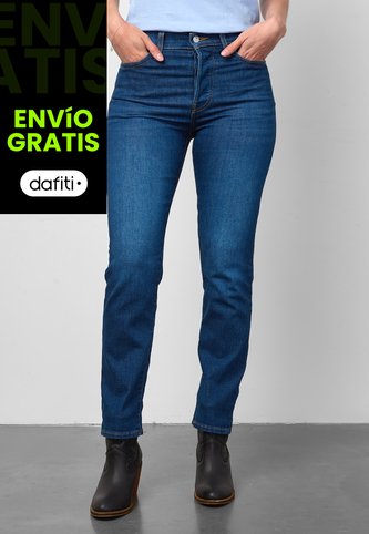 Jean Levi's Wedgie Straight Fit Índigo Medio Levis
