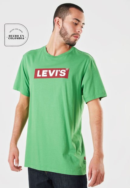 Camiseta Verde-Rojo-Blanco Levi's