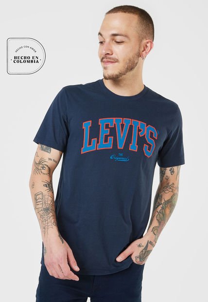 Camiseta Azul-Naranja Levi's