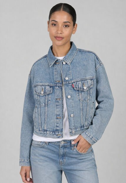Chaqueta Denim Levi's Shrunken 90's Trucker Índigo Claro