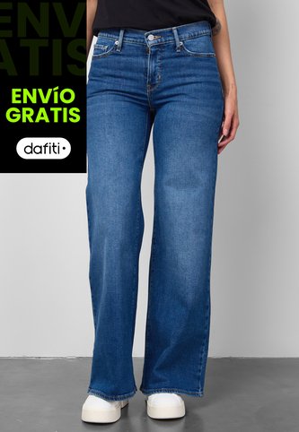 Jean Levi's 318 Shaping Wide Leg Índigo Medio Levis