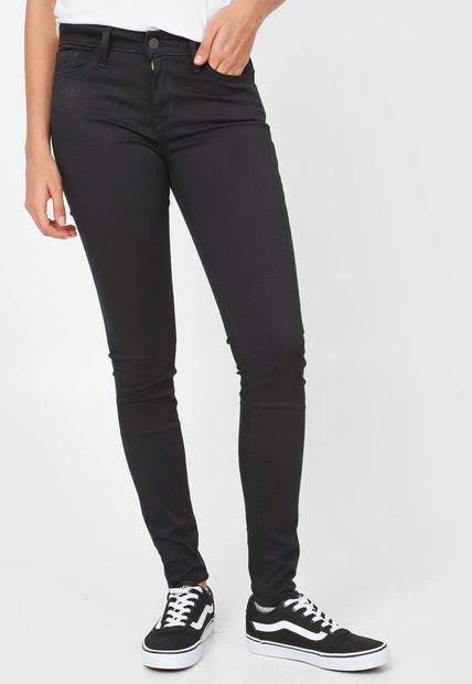 Jean Levi's 710 Super Skinny Fit Negro