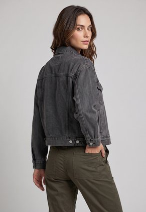 Chaqueta Denim Levi's Shrunken 90's Trucker Gris