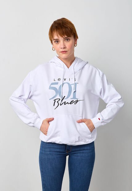 Hoodie Levi's Heritage Blanco