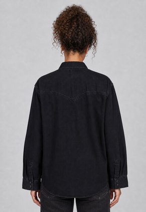 Camisa Denim Levi's Teadora Western Negro
