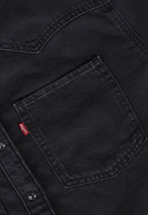Camisa Denim Levi's Teadora Western Negro