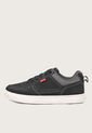 Tenis Lifestyle Negro-Blanco-Gris Levi's Liam de Levis