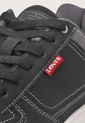 Tenis Lifestyle Negro-Blanco-Gris Levi's Liam