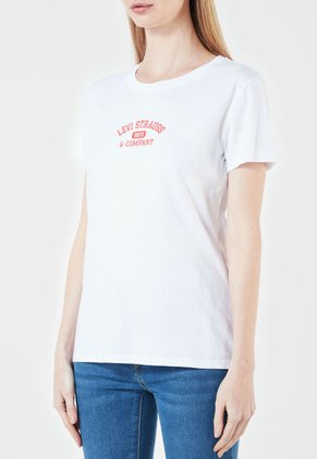 Camiseta Blanco-Rojo Levi's
