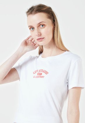 Camiseta Blanco-Rojo Levi's