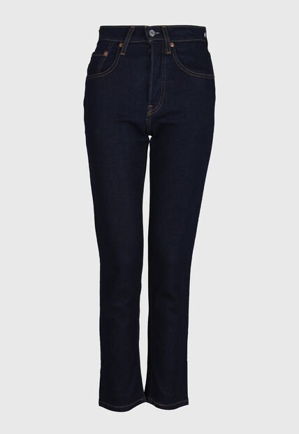 Jean Levi's 501 Original Cropped Fit Índigo Oscuro