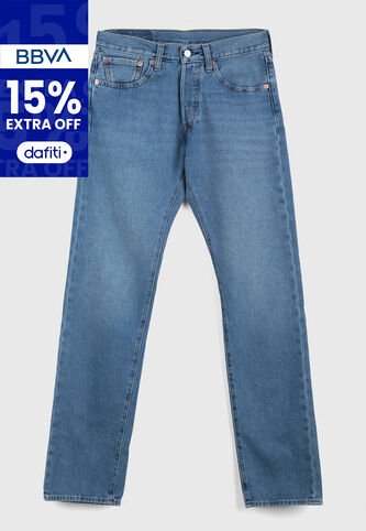Jean Levi's 501 Relaxed Fit  Índigo Medio Levis