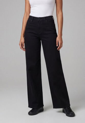 Jean Levi's 318 Shaping Wide Leg Fit Negro Levis