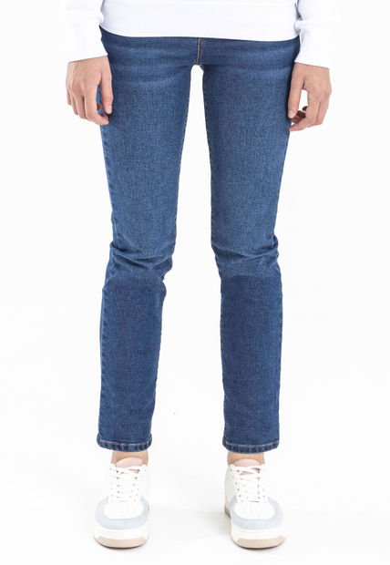 Jean Levi's 724 Slim Straight Fit Índigo Medio
