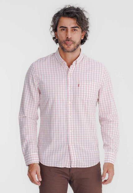 Camisa Palo Rosa-Blanco Levi's Classic One Pocket
