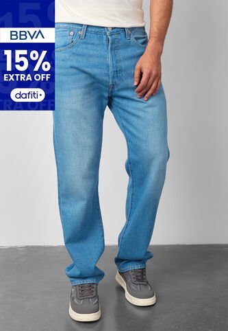 Jean Levi's 501 Original Fit  Índigo Claro Levis