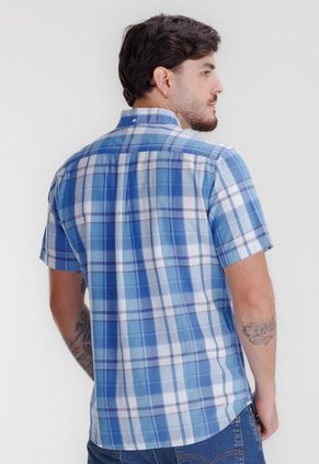 Camisa Azul-Blanco-Rojo Levi's Classic One Pocket