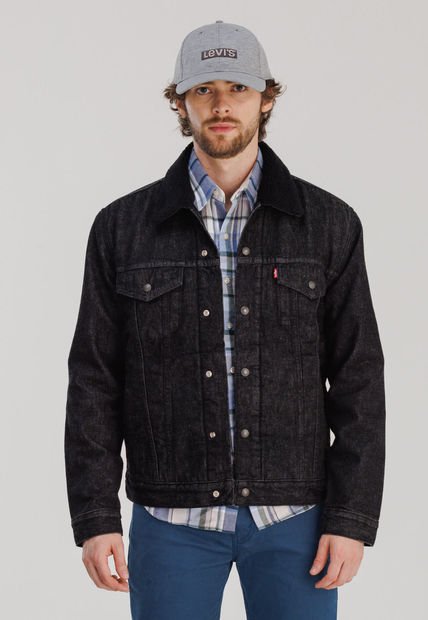 Chaqueta Denim Negro Levi's Sherpa Trucker