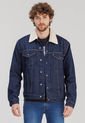 Chaqueta Denim Azul Oscuro Levi's Sherpa Trucker de Levis