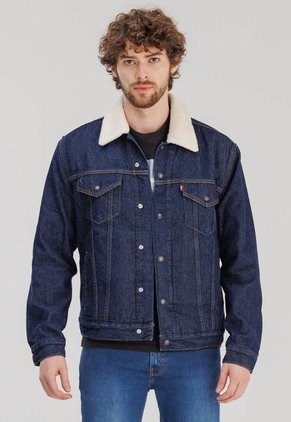 Chaqueta Denim Azul Oscuro Levi's Sherpa Trucker