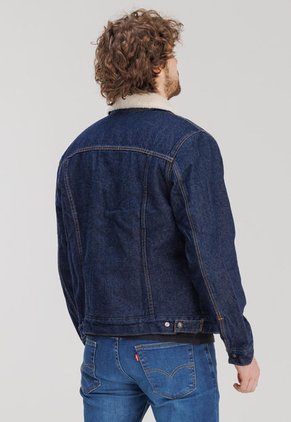 Chaqueta Denim Azul Oscuro Levi's Sherpa Trucker