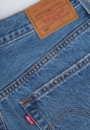Short Denim Levi's 501 Original Fit Índigo Medio