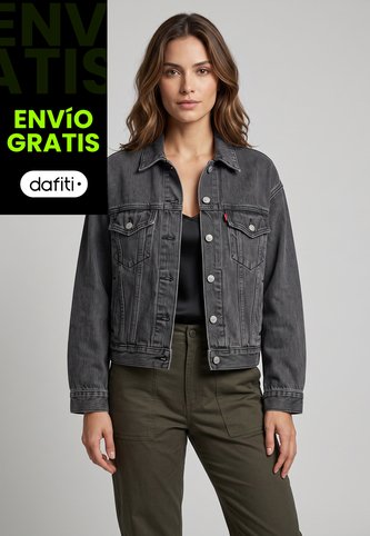 Chaqueta Denim Levi's Shrunken 90's Trucker Gris Levis
