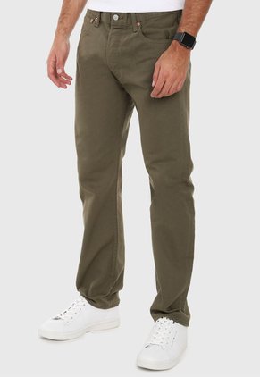 Jean Levi's 501 Classic Fit Verde Oliva