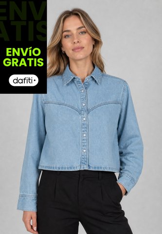 Camisa Denim Levi's Logan Tencel Shaket Índigo Claro Levis