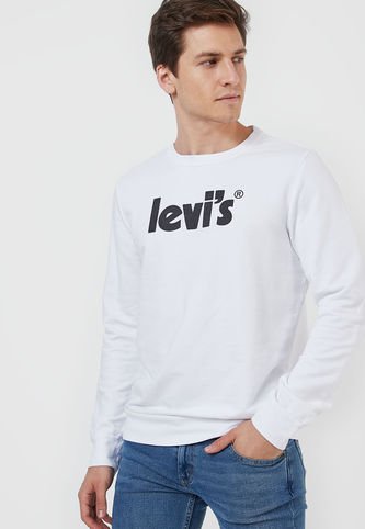 Buzo levis blanco online hombre