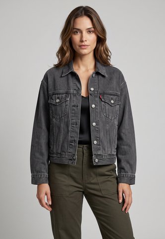 Chaqueta Denim Levi's Shrunken 90's Trucker Gris Levis