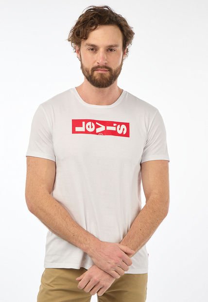 Camiseta Blanco-Rojo Levi's