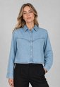 Camisa Denim Levi's Logan Tencel Shaket Índigo Claro de Levis