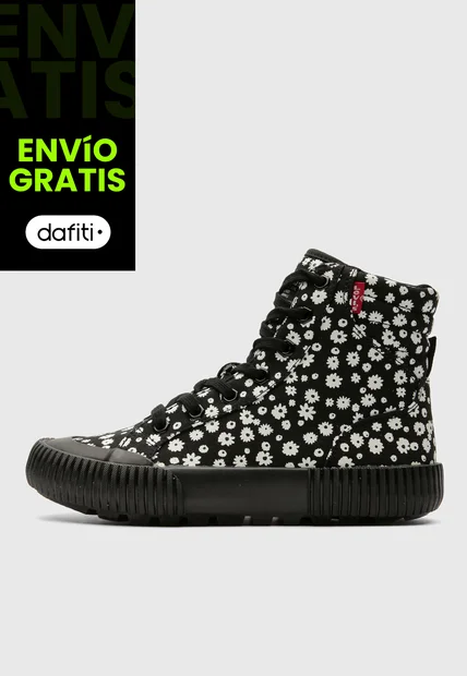 Tenis Lifestyle Levi's Oliva Floral Negro