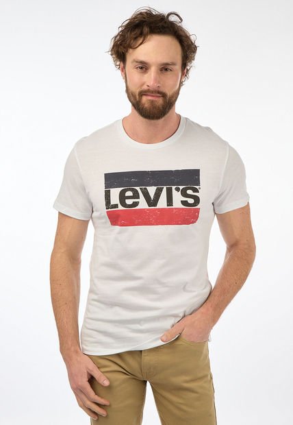 Camiseta Blanco-Azul Navy-Rojo Levi's