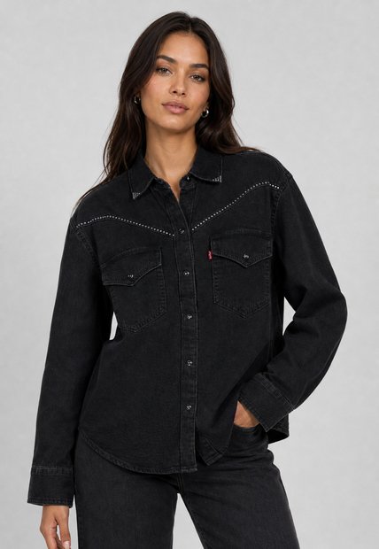 Camisa Denim Levi's Sawyer Western Gris Oscuro