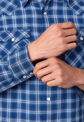 Camisa Levi's Classic Western Azul