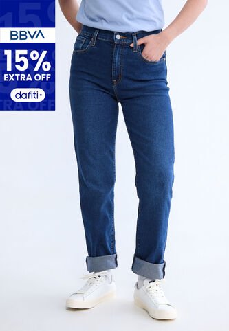 Jean Levi's 724 Slim Straight Fit Índigo Medio Levis