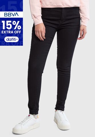 Jean Levi's 720 Super Skinny Fit Negro Levis