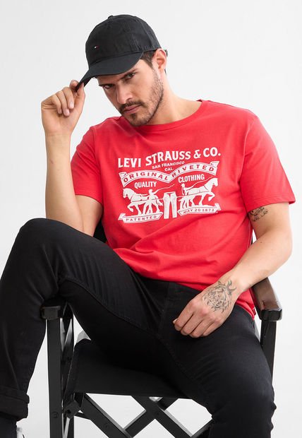 Camiseta Rojo-Blanco Levi's