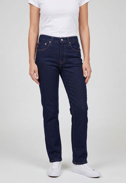 Jean Levi's 501 Original Cropped Fit Índigo Oscuro