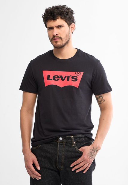 Camiseta Negro-Rojo Levi's