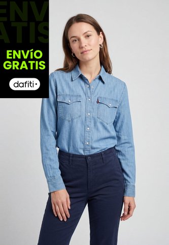 Camisa Denim Levi's Iconic Western Índigo Claro Levis