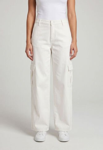 Jean Cargo Levi's Superlow Fit Marfil Levis