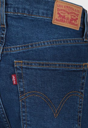 Jean Levi's Ribcage Straight Ankle Fit índigo Medio